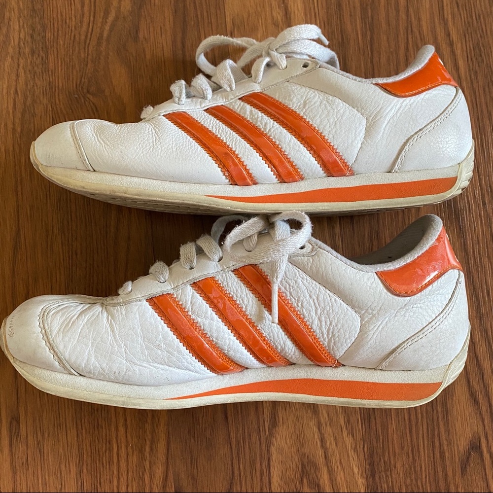 adidas orange stripe shoes